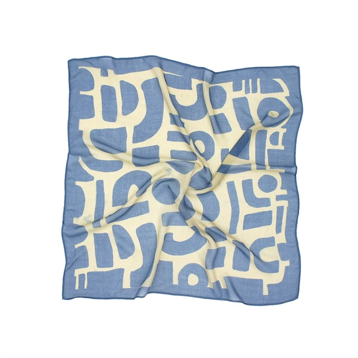 Geometry Square Silk Scarves